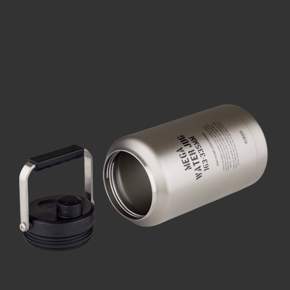 CARGO 工業風不鏽鋼3.8L手提水壺(銀色)