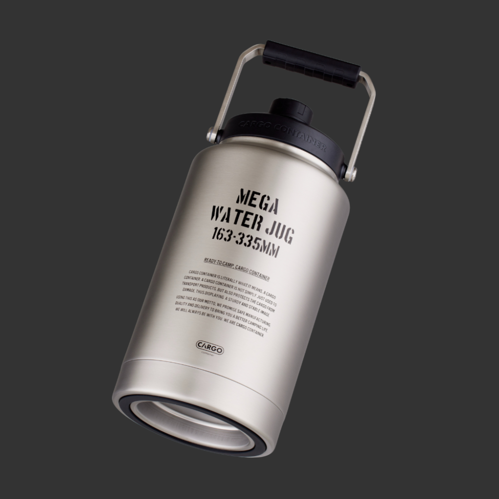 CARGO 工業風不鏽鋼3.8L手提水壺(銀色)