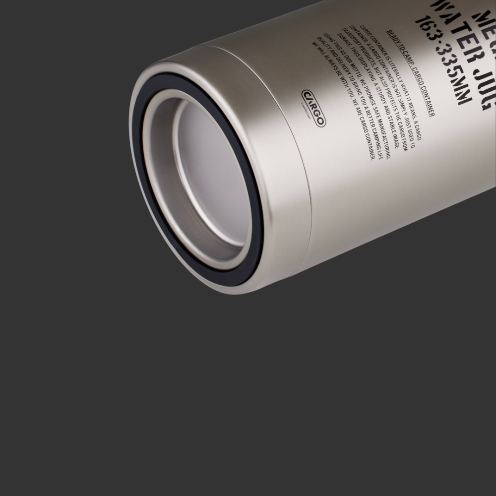 CARGO 工業風不鏽鋼3.8L手提水壺(銀色)